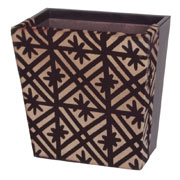 WB-1801 Leather Waste Paper Basket