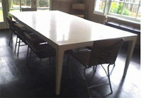 Ivory Lacquered Table