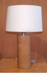 Round Leather Lamp