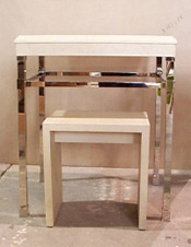 Nickel Brass Console Legs